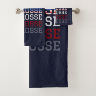 USA Repeating Text - Lacrosse USA American Flag