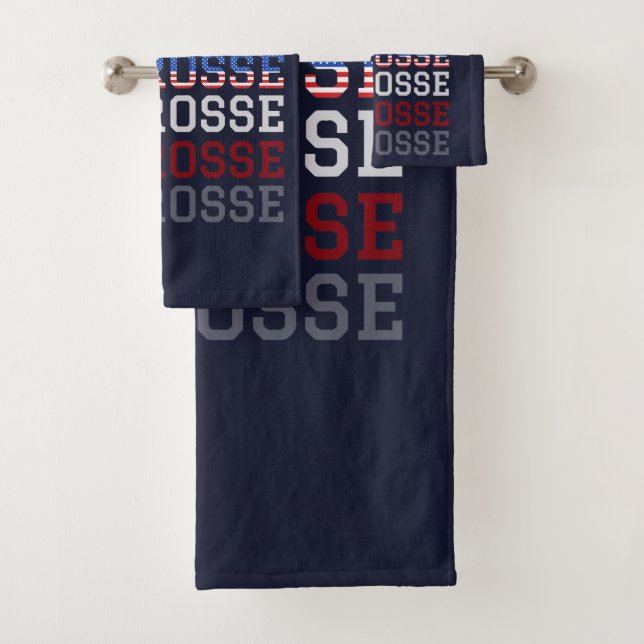 USA Repeating Text - Lacrosse USA American Flag (En situation)
