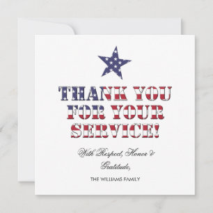 USA Stars and Stripes Merci pour votre service