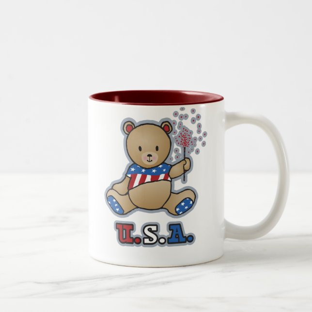 USA Teddy Bear Mugs (Droit)