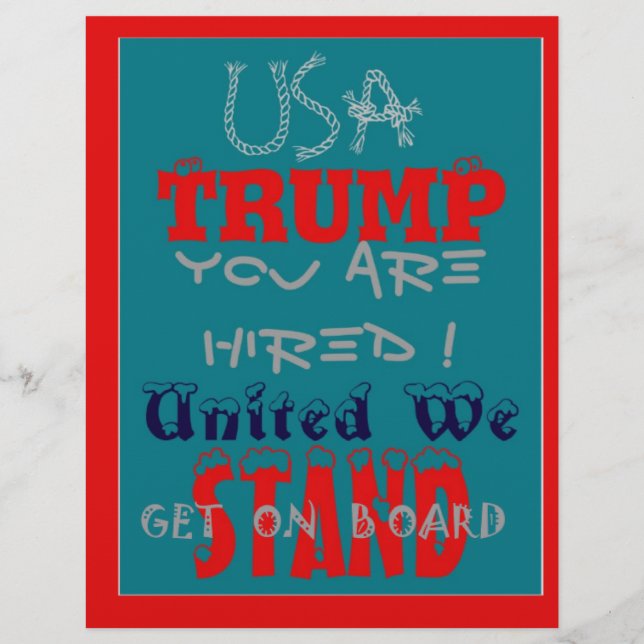 USA Trump Vous Êtes Embauché ! Nous Sommes Unis ! (Devant)
