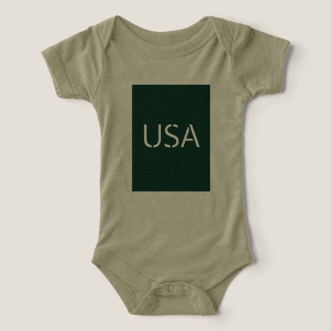 "USA Typography in Green - Stylo & Bold Text Des (Design Recto)