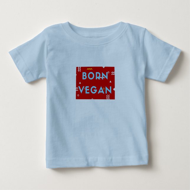 Usage végétalien de bébé ! Badine le T-shirt avec (Devant)