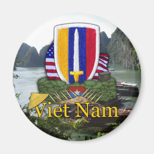 USARV Vietnam patch guerre Veterans Fridge Magnet