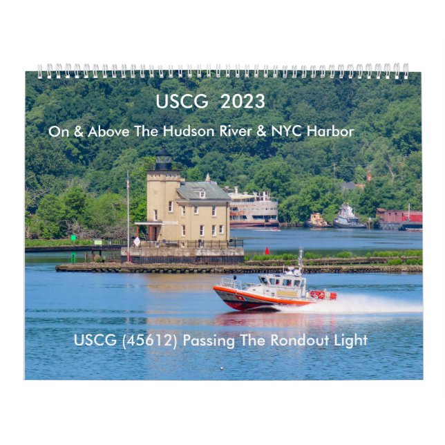 USCG On & Above The Hudson River 2023 Calendrier (Protection)