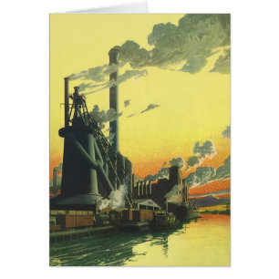 Usine vintage sur un quai