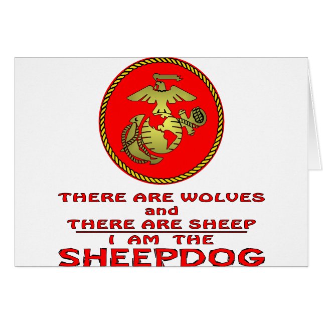 USMC Il Y A Des Loups Et Des Moutons (Devant horizontal)