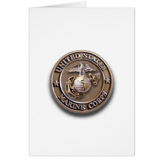 USMC Seal Carte personnalisable pour n'importe que (Devant)