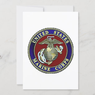 USMC Seal Carte personnalisable pour n'importe que