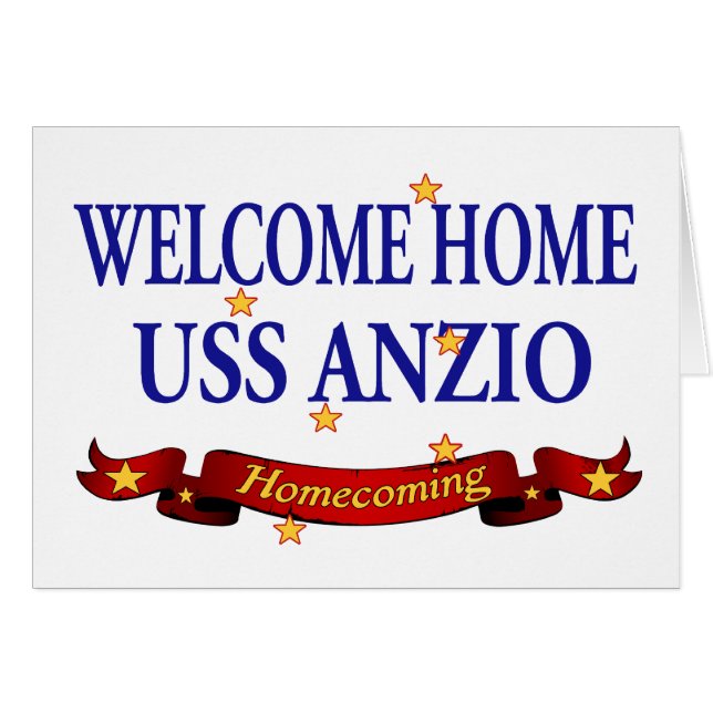 USS à la maison bienvenu Anzio (Devant horizontal)