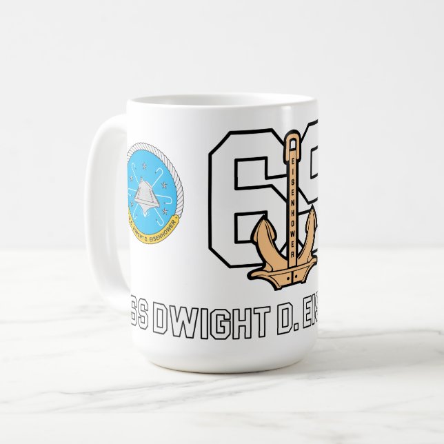 USS DWIGHT D. EISENHOWER MUG CVN-69 (Devant gauche)