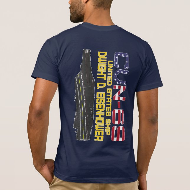 USS DWIGHT D. T-shirt EISENHOWER CVN-69 (Dos)