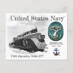 USS GROWLER SSG-577 SOUS-MARINE - CARTE POSTALE