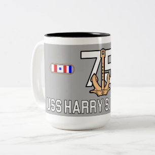 USS HARRY S. TRUMAN MUG CVN-75 BUCK ARRÊTE ICI