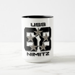 USS NIMITZ 5 STAR NOIR Mug