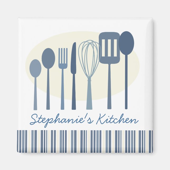 Ustensiles de Cuisine de cuisine rétro Magnet pers (Devant)