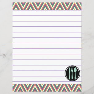 Ustensiles de Cuisine de cuisine rétro Zigzag Chev