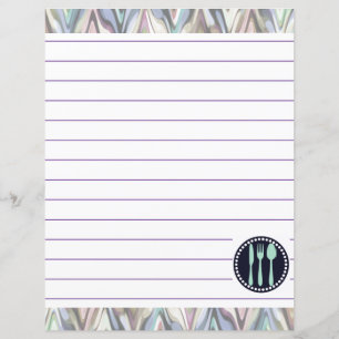 Ustensiles de Cuisine de cuisine rétro Zigzag Chev