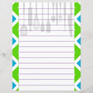 Ustensiles de Cuisine de cuisine rétro Zigzag Chev