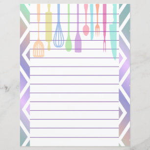 Ustensiles de Cuisine de cuisine rétro Zigzag Chev