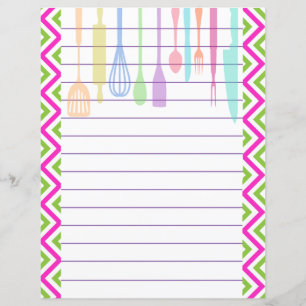 Ustensiles de Cuisine de cuisine rétro Zigzag Chev