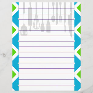 Ustensiles de Cuisine de cuisine rétro Zigzag Chev