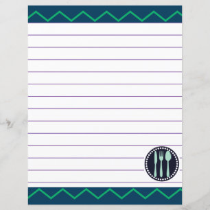 Ustensiles de cuisine rétro Zigzag Chevron