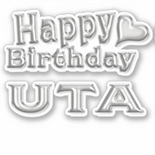Uta Happy Birthday Autocollants
