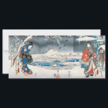 Utagawa Hiroshige - Conte de Genji<br><div class="desc">Conte de Genji : Scènes de neige - Utagawa Hiroshige et Utagawa Toyokuni,  impression couleur bois,  1853</div>