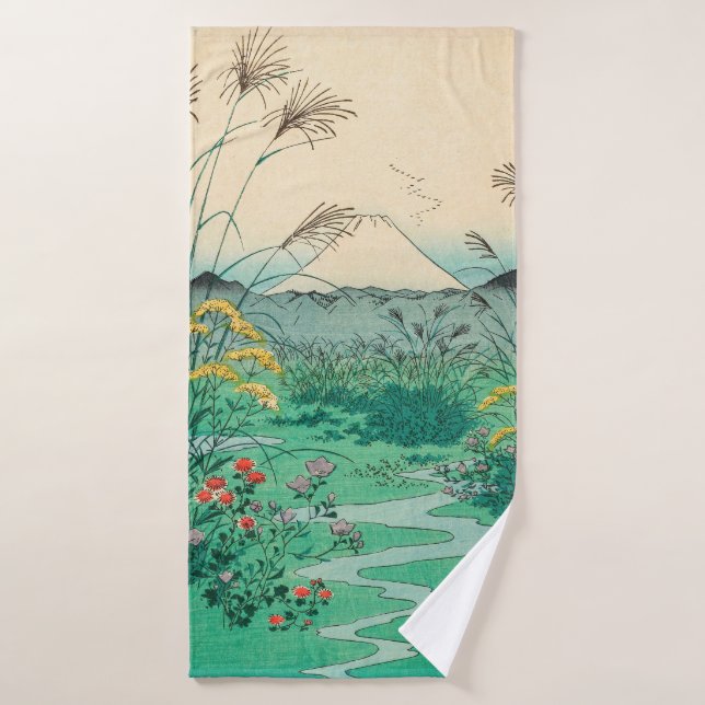Utagawa Hiroshige - Plaine d'Otsuki dans la provin (Serviette de bain)