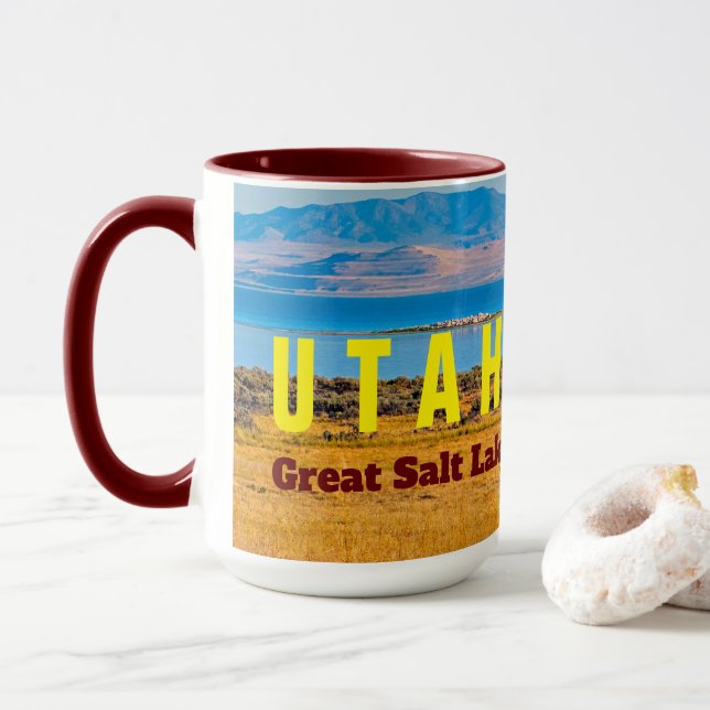 UTAH La Mug D'État Du Grand Lac Salé (Avec donut)
