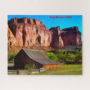 Utah Mountain Grange. Jigsaw Puzzle