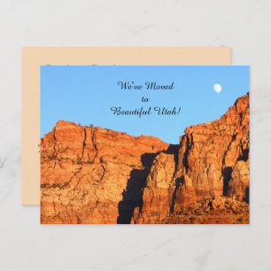 Utah Red Rocks, nouveau Faire-part d'adresses