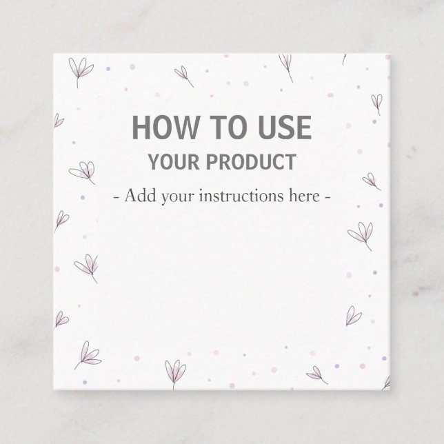 Utilisation Des Cartes D'Instruction Neutres Moder (Devant)