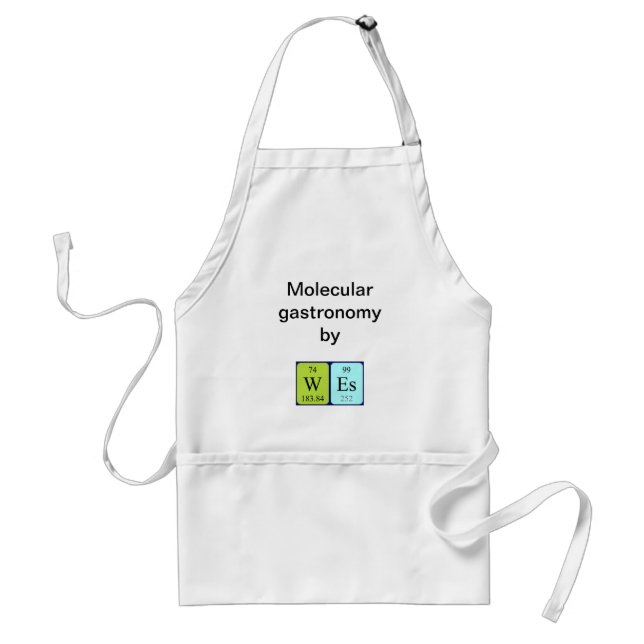 Utilise le tablier de nom de table périodique (Devant)