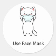 UTILISER LE MASQUE DE VISAGE COUPER CAT STICKER EN