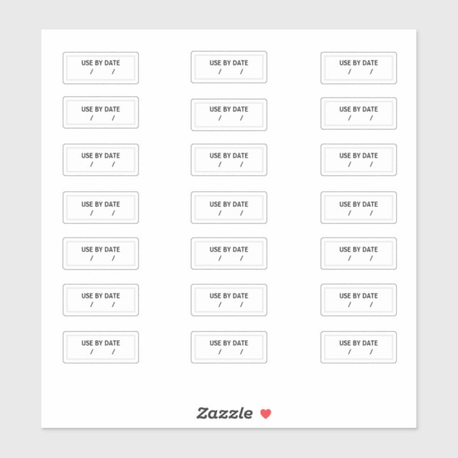 Utiliser Les Stickers Par Date Je Vaut Mieux Avant (Feuille)