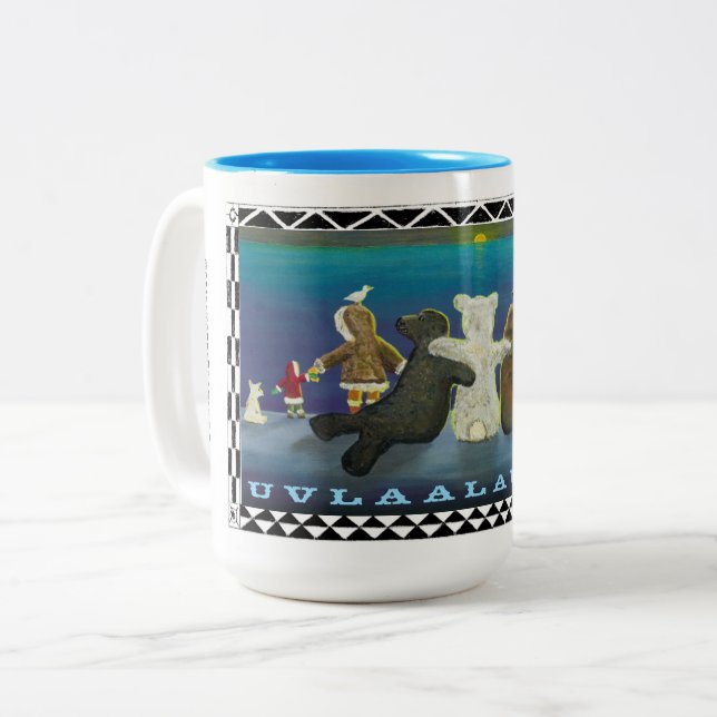 "Uvlaalautaq" Mug Inupiaq (Devant gauche)