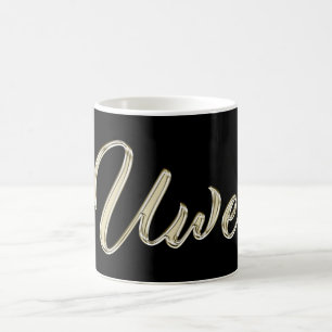 Uwe Name whitegold Tasse Teetasse Cafeetasse