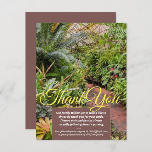 V1 Plantes tropicaux Cartes de remerciements