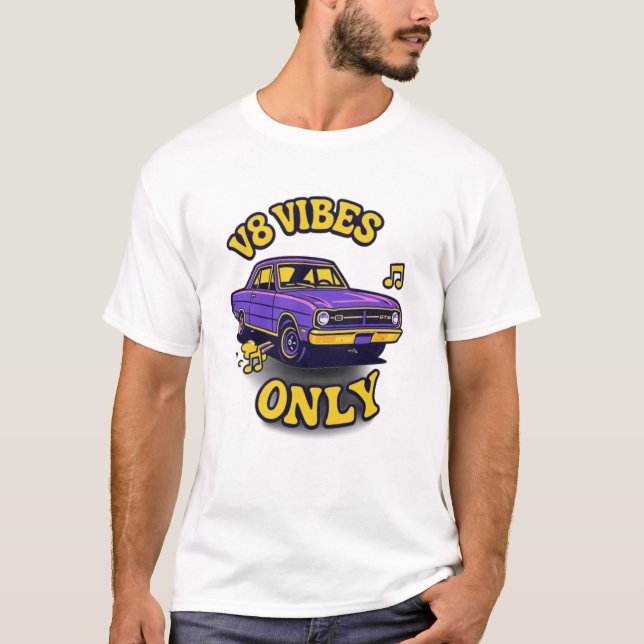 V8 Vibes Seulement 1968 Dodge Dart GTS T-Shirt (Devant)