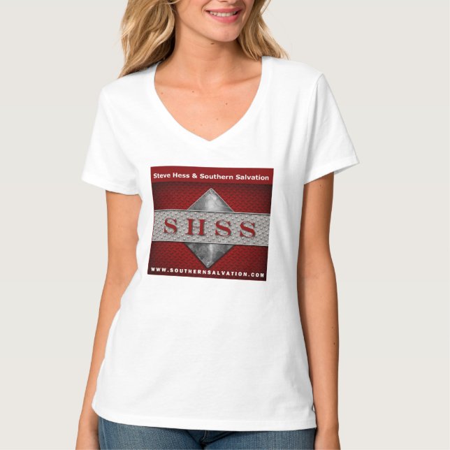 V des femmes - T-shirt de cou (Devant)