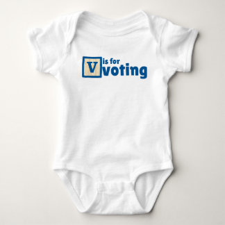 V est pour bébé voteur Body
