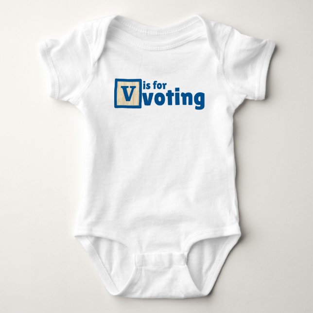 V est pour bébé voteur Body (Devant)