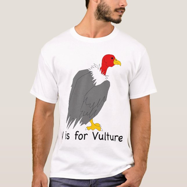 V est pour le T-shirt de vautour (Devant)