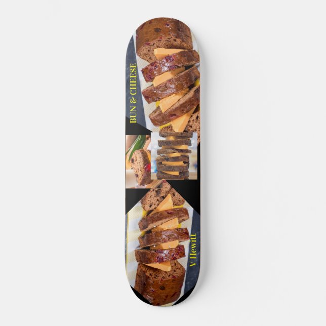 V HEWITT BUN & CHEESE Skateboard (Recto)