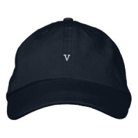 V Lettre casquette V : Casquette alphabets personn