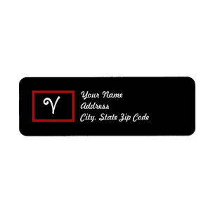 V : Lettre V Étiquettes de adresse Blackboard
