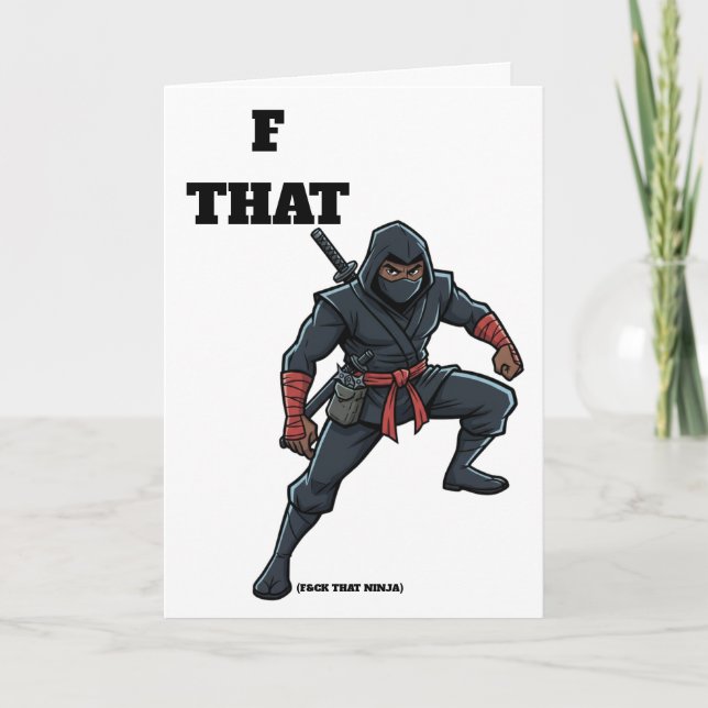 Va te faire ce ninja de carte de divorce (Devant)