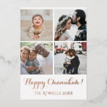 Vacances 4 Photos Happy Chanukah Famille White Foi<br><div class="desc">Carte de vacances rapide et facile à envoyer en famille et entre amis pendant la saison des vacances.</div>